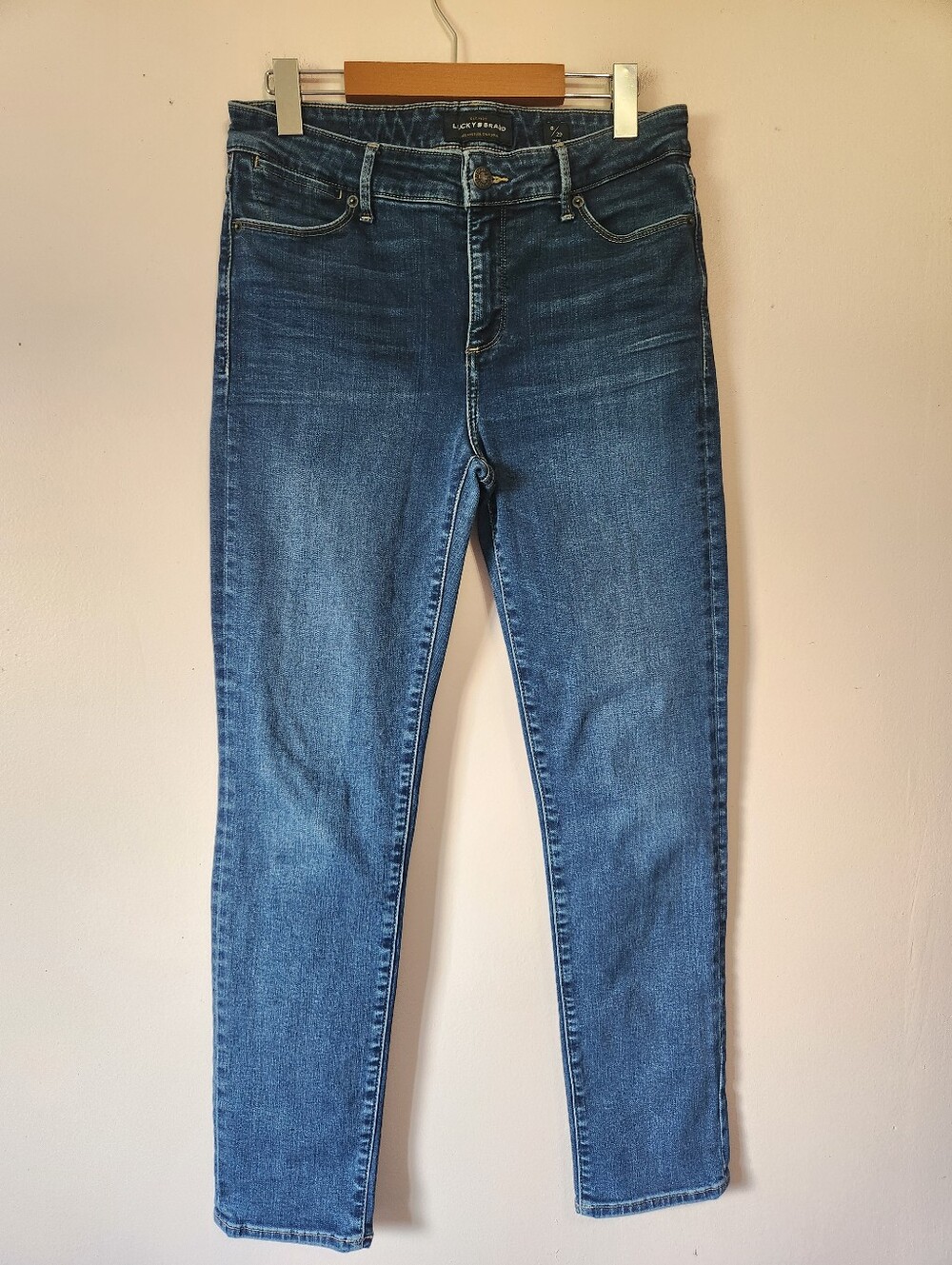 LUCKY BRAND Hayden Skinny Ankle Jeans Medium Wash Stretch Denim EUC Size 8 29